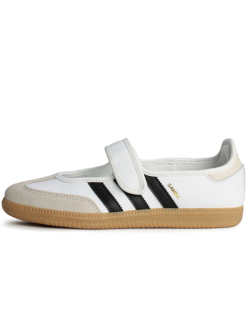 NEW adidas Samba Jane Shoes in Cloud White / Alumina / Core Black - Picture 2 of 10